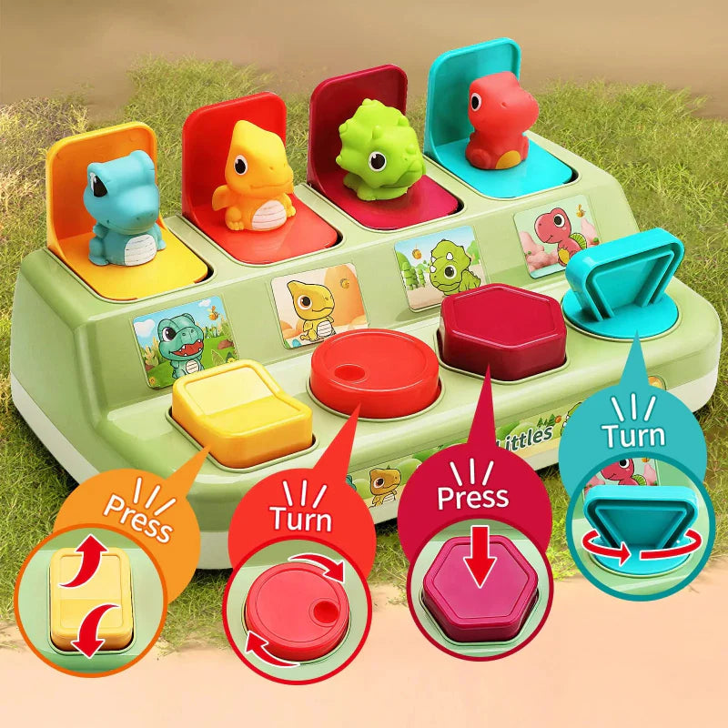 Pop Up Activity Toy – Entdecken & Lernen – Sensorisches Babyspielzeug
