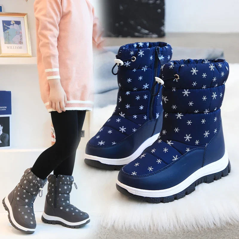 Mini Fashion™ - Varme og Vandtætte - Snestøvler til Piger