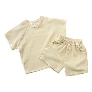 Mini Fashion™ - Kleidungsset aus Rippstoff für den Sommer