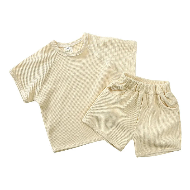 Mini Fashion™ - Kleidungsset aus Rippstoff für den Sommer