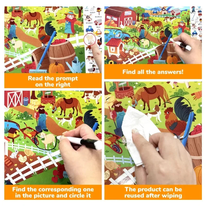 Search and Find Game – Læring & leg – Aktivitetsbog