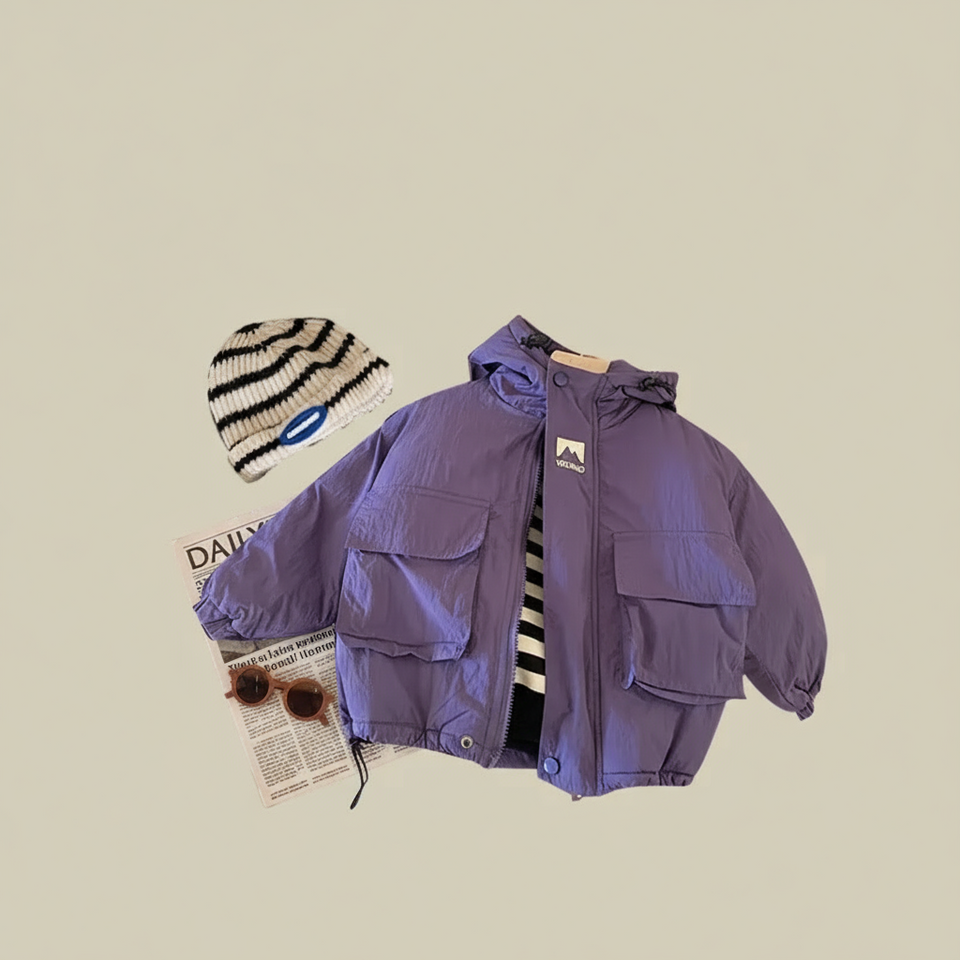 LiloWear – Winddicht & wasserabweisend – Kinderwindjacke mit Kapuze