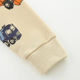 TruckTales – Blød og varm - sweater med farverige byggekøretøjer