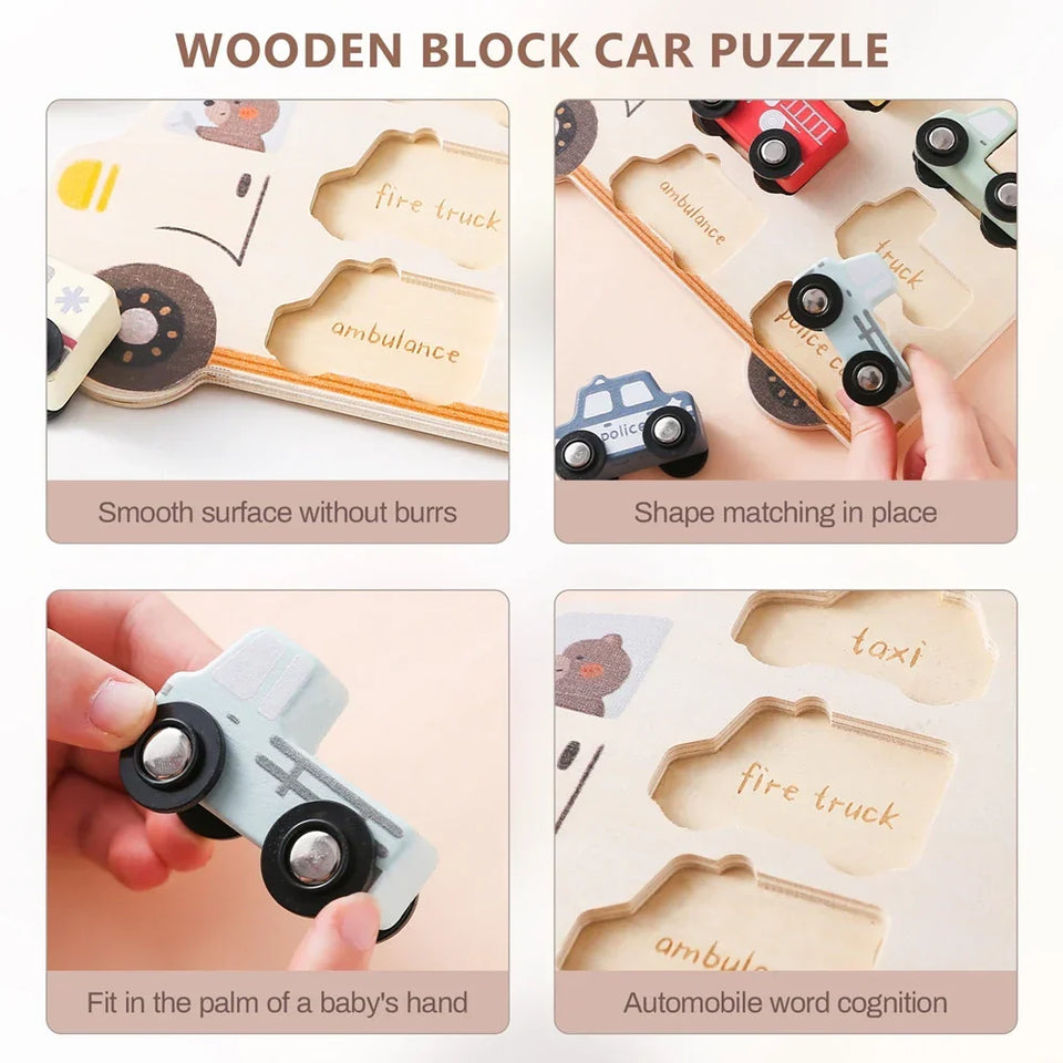 Woods™ – Puslespilseventyr - Bilpuslespil i træ