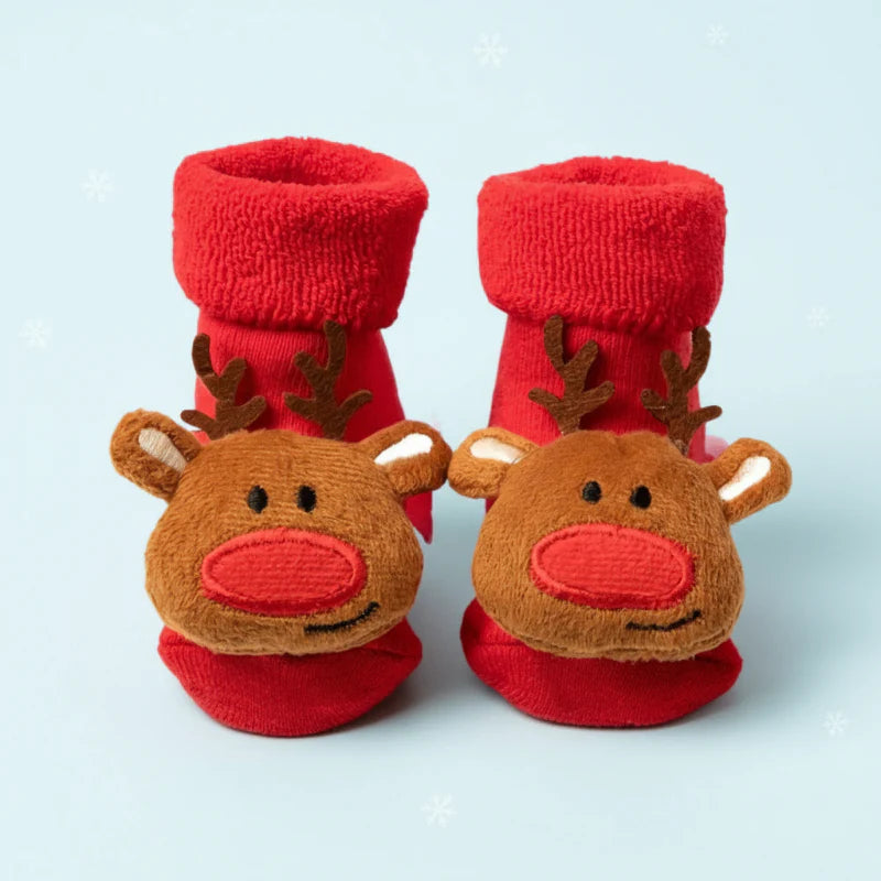 BabyClaus – Dick & bequem – Winter-Weihnachtssocken mit Weihnachtsmann