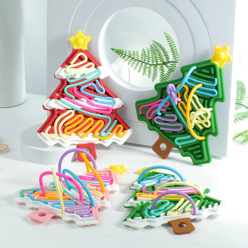 Xmas Tree Fidget Toy™ - Kompakt, julet og sjovt - Fidget-juletræ i silikone