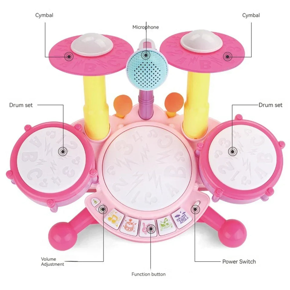 Kids Drumset™ - De små kommer i gang - Legetøjstrommesæt