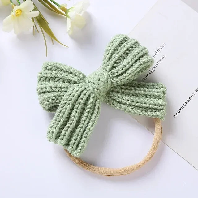 Mini Fashion™ - Süße Schleife - Gestricktes Haarband