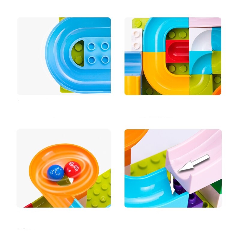Blocks Marble Track™ - Skab din egen racerbane med byggeklodser - Marble Track