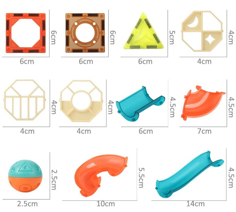 DIY Magnetic Marble Track™ - Wissenschaftlicher Murmelspaß - Magnetische Kachel-Murmelbahn