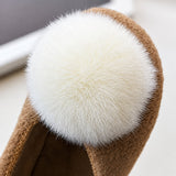 SoftSteps –  Warm & Weich – Mädchen-Schuhe mit Plüsch-Bommel