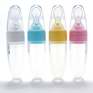 Silicone Feeding Bottle™ - Snacks mit Löffel - Silikonsaugflasche