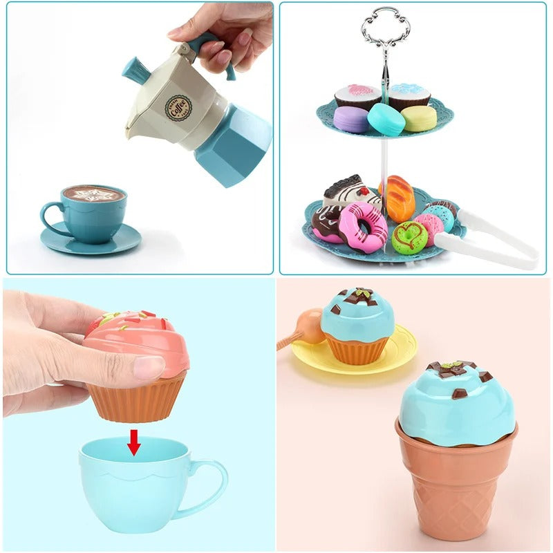 Cafe Set™ - spirende barista og bager - Café-legetøjssæt