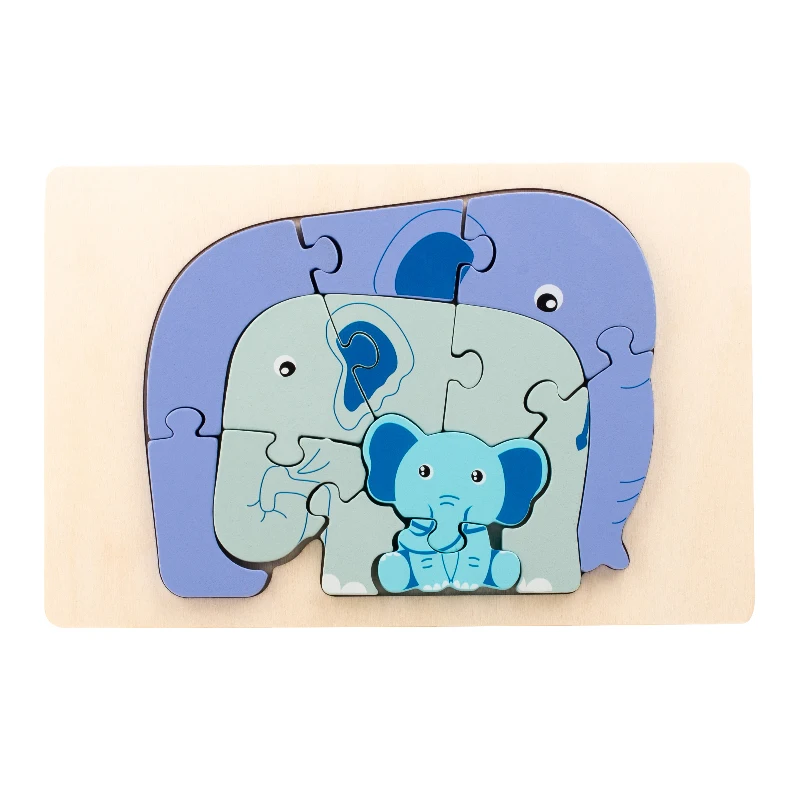 Animal Puzzle™ – Entdecken & Lernen – Cartoon Holzpuzzle