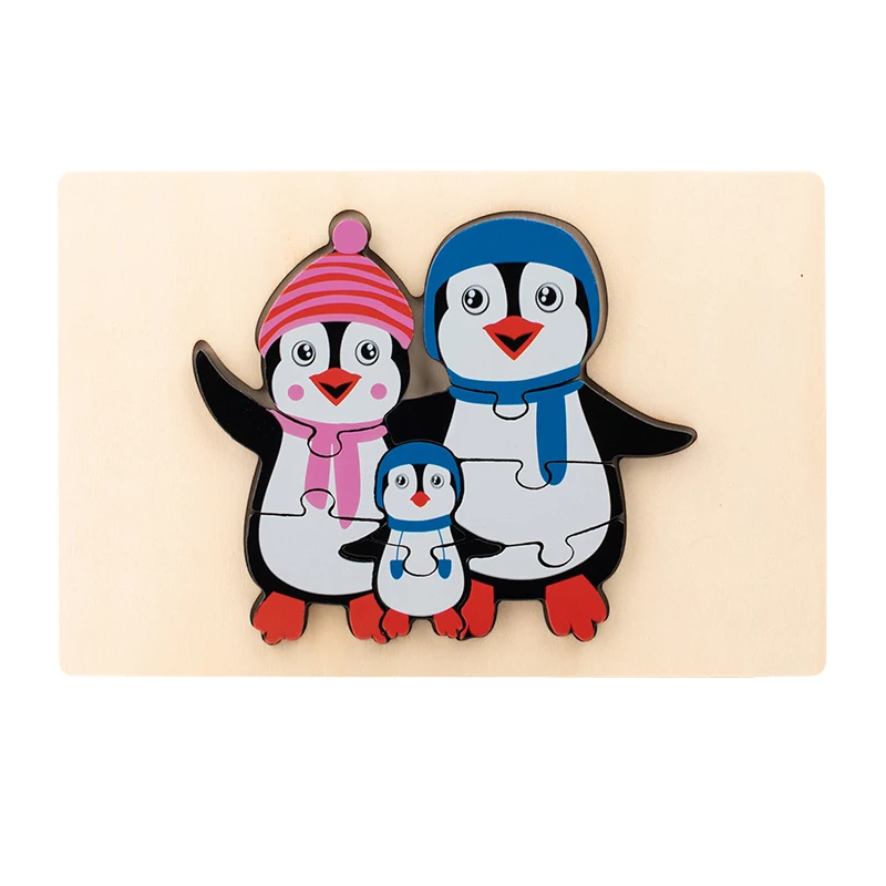 Animal Puzzle™ – Entdecken & Lernen – Cartoon Holzpuzzle