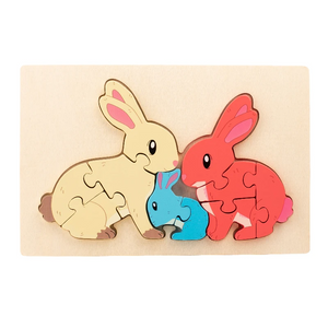 Animal Puzzle™ – Entdecken & Lernen – Cartoon Holzpuzzle