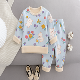 Mini Fashion™ - Tegneserie-fleece-pyjamas til børn