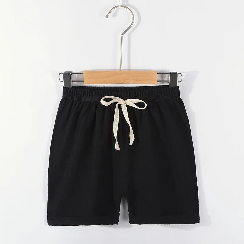 Mini Fashion™ - Hurtigtørrende materiale - Bomulds-linned shorts