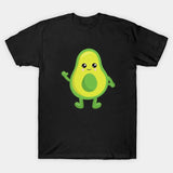 Mini Fashion™ - Match Med Familien - Avocado T-shirts Sort