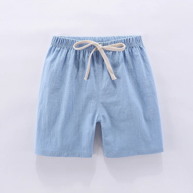 Mini Fashion™ - Hurtigtørrende materiale - Bomulds-linned shorts