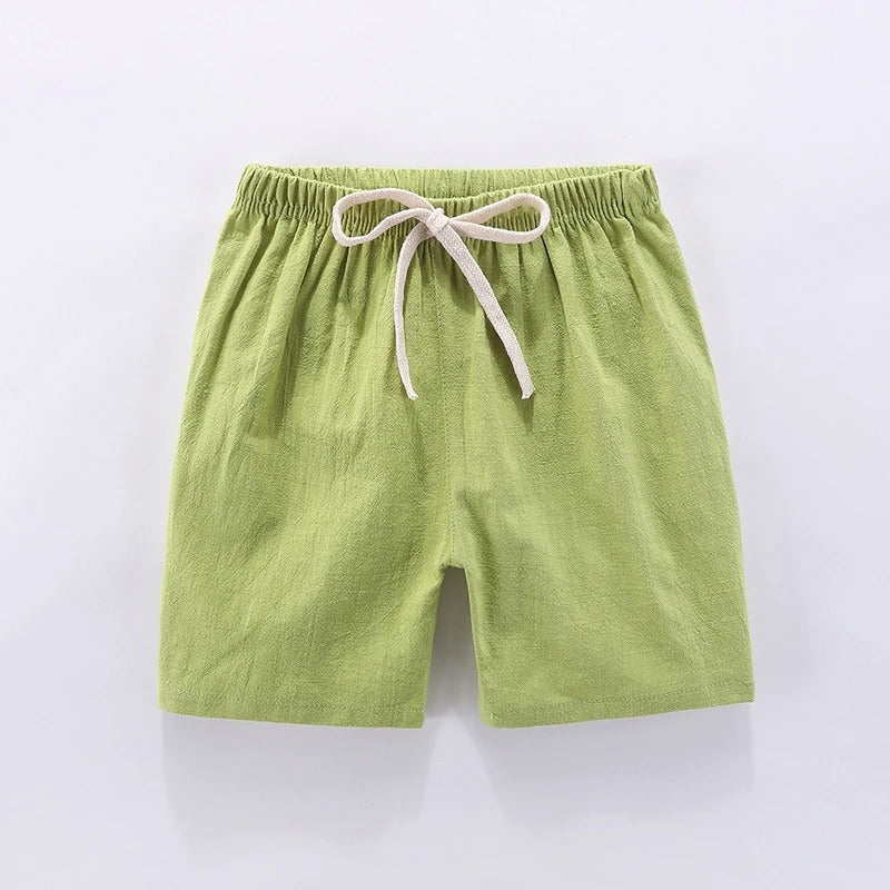 Mini Fashion™ - Hurtigtørrende materiale - Bomulds-linned shorts