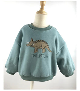 Mini Fashion™ - Niedlicher Dinosaurier Druck - Dino Pullover