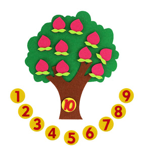 Felt Math Tree™ - Fruchtige Zahlenjagd - Mathebaum aus Filz