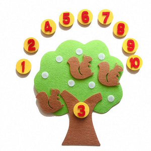 Felt Math Tree™ - Fruchtige Zahlenjagd - Mathebaum aus Filz