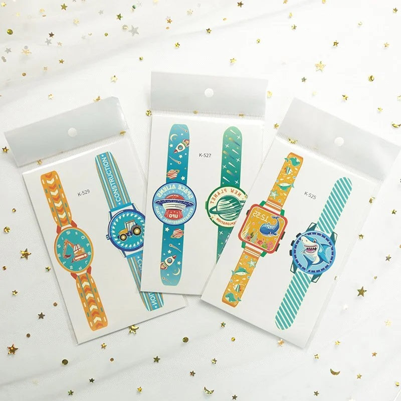 Watch Tattoo Stickers™ - Magie am Handgelenk! - Glow-in-the-Dark-Uhr