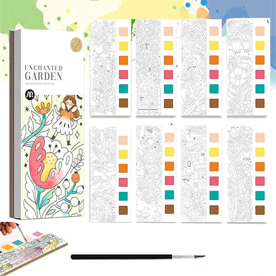 Paint Book™ - Kreativ mit Wasserfarben - Malbuch mit 6 Farben