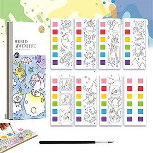 Paint Book™ - Kreativ mit Wasserfarben - Malbuch mit 6 Farben